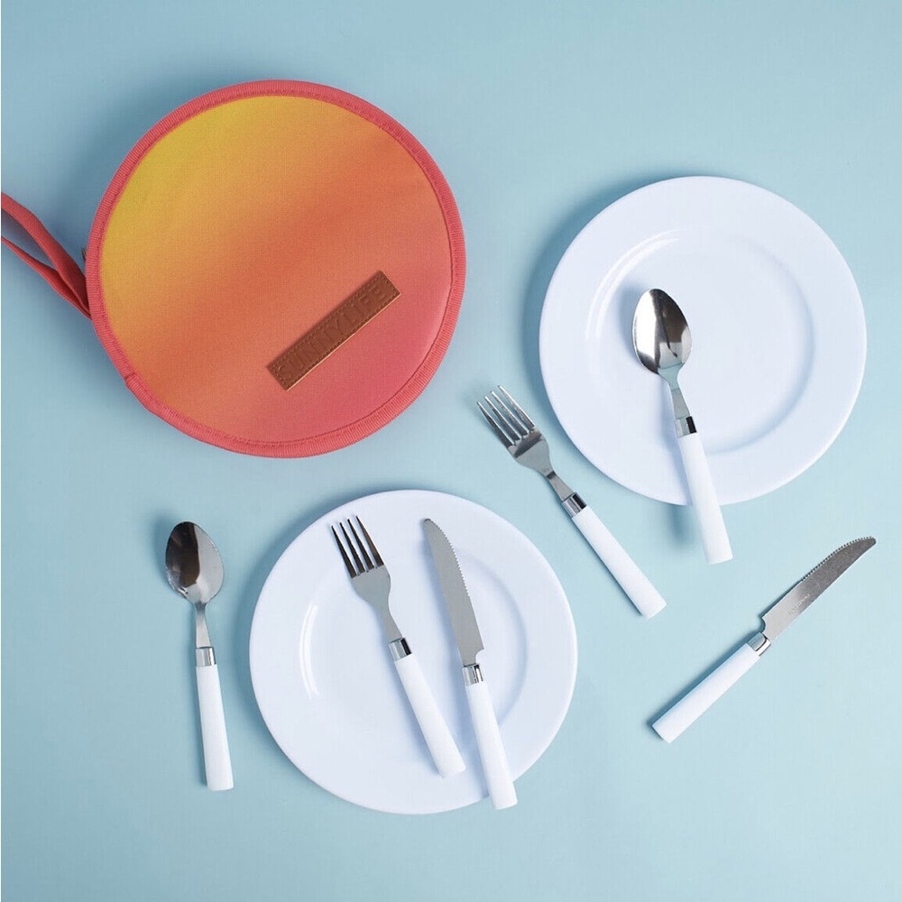 Sunnylife Pink and Orange Picnic Set